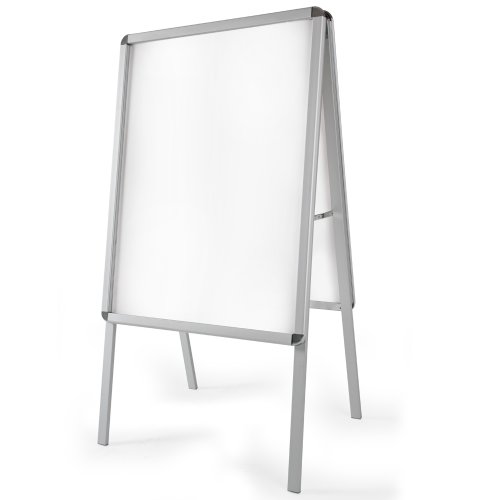 tectake® Stop trottoir exterieur A1 en Aluminium Porte affiche Porte menu restaurant bar exterieur 64x65x118cm Chevalet trottoir Panneau d’affichage...