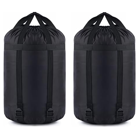 MOOCY Compression Stuff Sack, 18L/45L Sleeping Bag Cover Sack Sleeping Bags Storage Stuff Sack Organizer - Great Sleeping Bags Clothes Camping Hiking Backpacking Cover