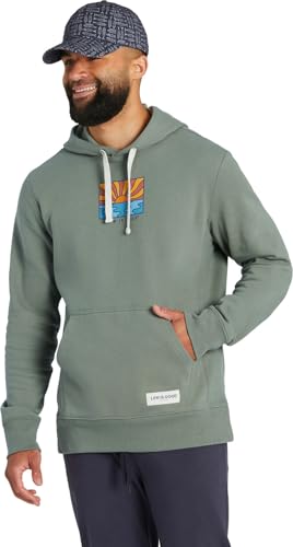 Life is Good - Mens Sun Ocean Icon Simply True Fleece Hoodie