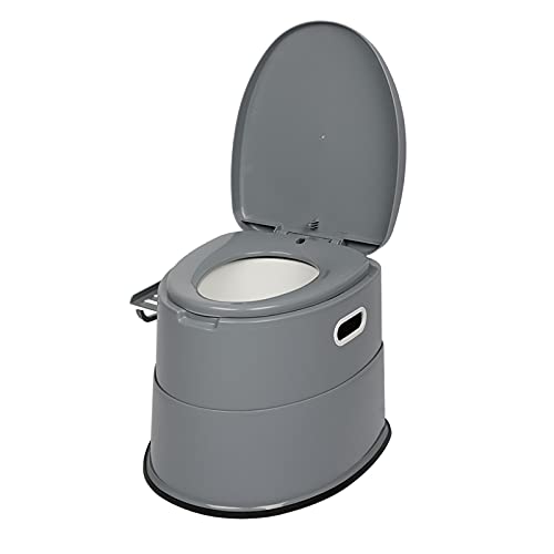 Tesmula Portable Toilet，Lightweight Outdoor Indoor Toilet for Trip，Camping, RV。with Detachable Inner Bucket and Removable Toilet Paper