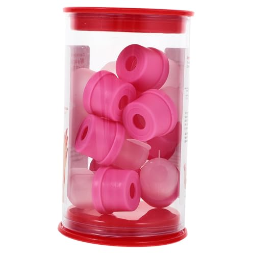 ABOOFAN 20 piezas Tapas Removedoras de Esmalte de Uñas Reutilizables Cómodas y Ajustables Cubiertas para Remojo y Limpieza de Uñas Accesorios Profesionales y DIY Color Rosa