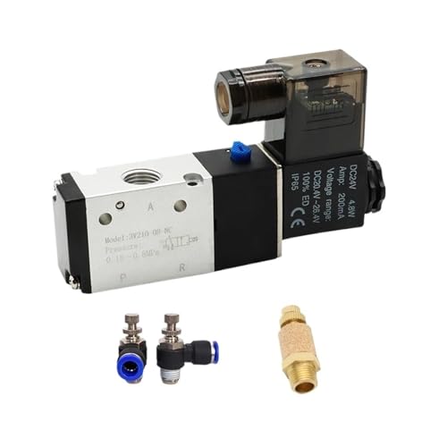 Électrovanne 3V210-08 AC220V commande électrique vanne pneumatique 3/2 - 4