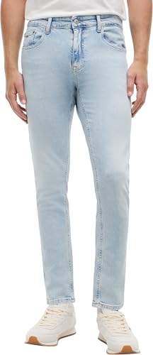 Tommy Jeans Herren Jeans Hose Austin Slim Tapered Fit, Blau (Denim Light), 33W/30L – Ansicht 1