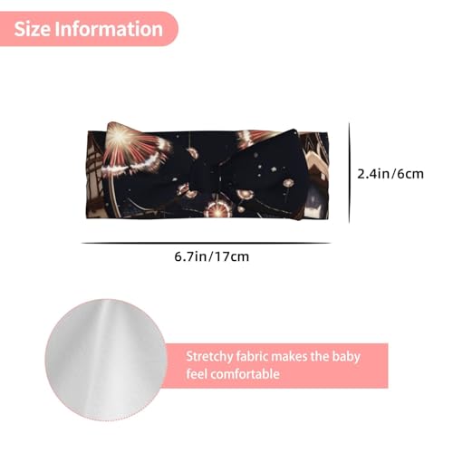 Fantasy Town Baby Headbands Soft Nylon Hairbands with Stretchy Bows Girls Hair Accessories for Newborn Infant Toddler Kids3