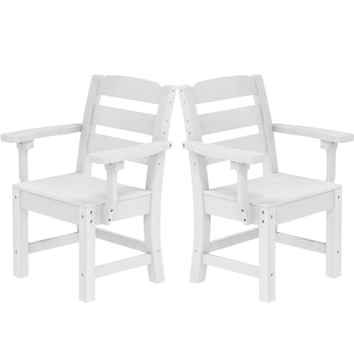 YITAHOME Wood-Grain Textured Resin Chairs Set...