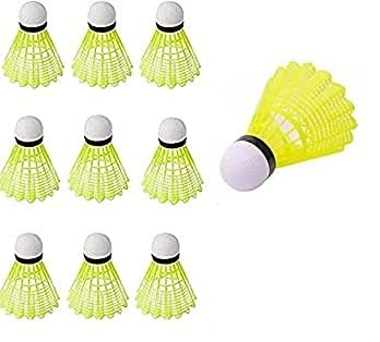 Prime Set of 10 Pcs Nylon Badminton Shuttlecock for Game Practice for Indoor and Outdoor Sports Pack of 1 (Random Color) (B0BG7Z675D) Amazon Price History, Amazon Price Tracker