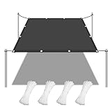 【Protection UV efficace】Fabriquée en polyester de haute qualité, cette voile d'ombrage offre une protection efficace contre les rayons UV, créant ainsi un espace extérieur sécurisé et confortable, avec une réduction de la température et une protection contre les rayons nocifs.