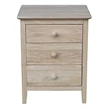 International Concepts Nightstand with 3 Drawers, Standard