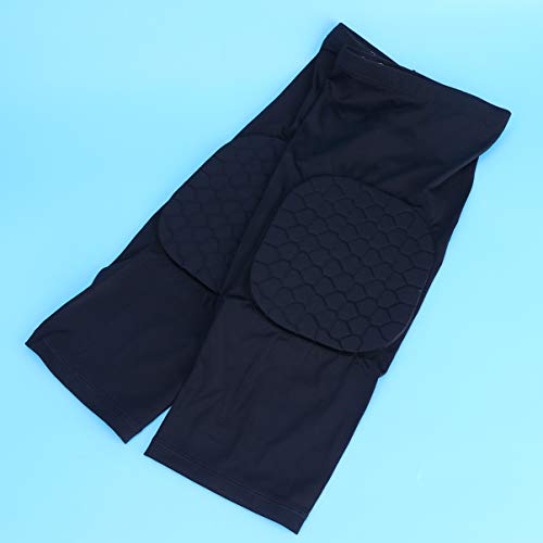 Lioobo 2 peças de joelheira esportiva anticolisão de colisão curta com proteção para equipamentos, p