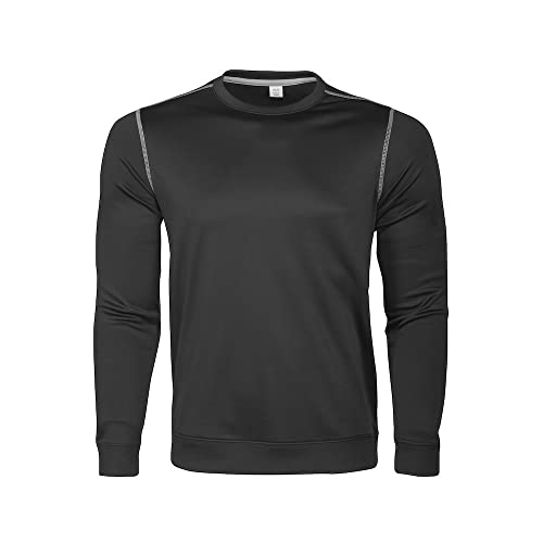 Sweat MARATHON Homme Noir S contre le froid pendant la course à pied