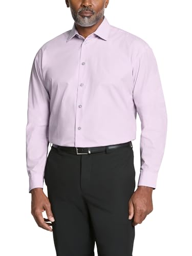 UNLISTED Herren Dress Shirt Regular Fit Solid Klassisches Hemd, Flieder, 38 cm-39 cm Hals 81 cm-84 cm Ärmel UNLISTED Herren Dress Shirt Regular Fit Solid Klassisches Hemd, Flieder, 38 cm-39 cm Hals 81 cm-84 cm Ärmel