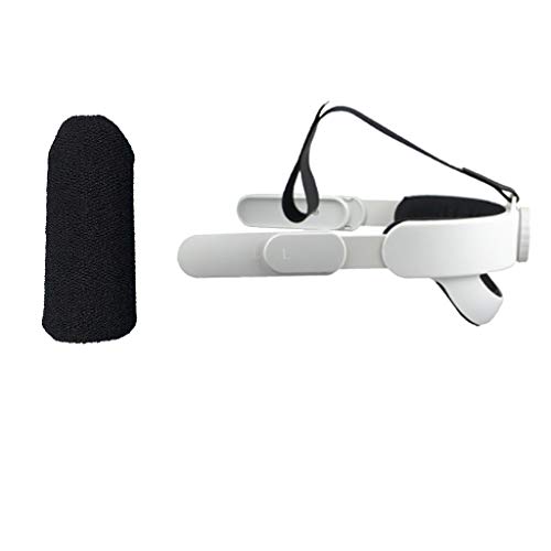 Faixa de cabeça ajustável compatível com Oculus Quest 2, alça de cabeça protetora confortável reduz