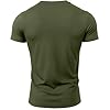 GYMTIER Veteran Army Men's Gym T-Shirt Bodybuilding Training Workout Lifting Top Clothing, Green, XXL #5