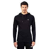 SMILODOX Herren Sweatshirt Affinity - Regular fit Langarm Oberteil mit Kapuze und Tunnelzug, Größe:XXL, Color:Schwarz