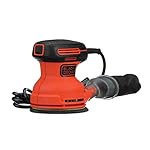 BLACK+DECKER Orbital Sander, 5 Inch, 2.0 Amp, 12000 OPM, Corded, 1 Sandpaper Sheet and Dust Bag Included (BDERO100) - Image 3