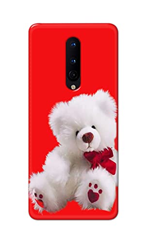 Image of PRINTFIDAA Teddy Bear Love Romantic Valentines Day Dumbo Printed Designer Hard Back Case Cover for OnePlus 8 (6.55 inch) -(UO) MVN1001