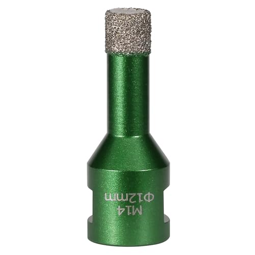 Abridor de agujeros soldado industrial para azulejos de piedra de porcelana, revestimiento de grano de diamante y diseño de rosca M14 de hasta 50 mm de diámetro, taladro cortador de agujeros para