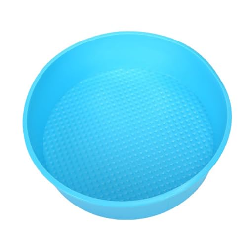 SONSMER Runde Kuchenform aus Silikon, 22,9 cm, Springform, Käsekuchenform, Schutz für 20,3 cm / 21,6 cm große Pfannen, antihaftbeschichtet, europäisches Silikon, 5,9 cm tief