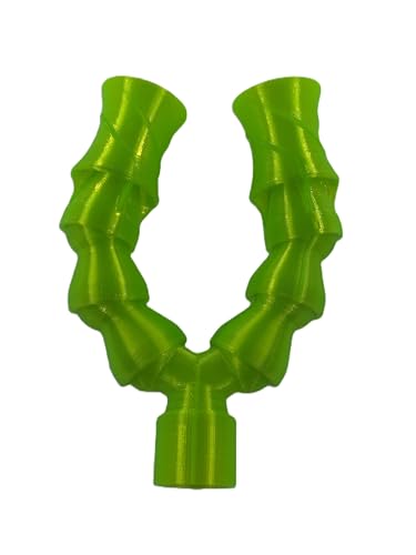 3DReeF Dual Random Flow Generator Kit for Biocube 32, 1/2 Inch, PETG, Black and Neon Green, UV Reactive, Includes 2 RFG Nozzles (Neon Green)