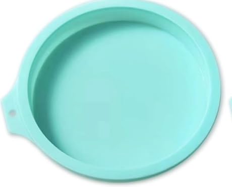 Molde de huevo para freidora de aire, 4 moldes para freidora de aire con cepillo, moldes de anillo de huevo azul de 4 pulgadas, moldes antiadherentes para huevos fritos, magdalenas, sándwiches