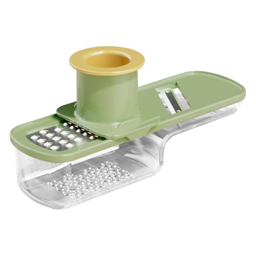 Cortador De Ajo - Mini Picador Triturador De Alimentos Manual | Procesador De Cocina De ABS 22x14.7cm | Utensilio Para Verduras Especias | Herramienta Práctica Para Hogar Restaurante Camping