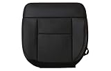 Richmond Auto Upholstery - Driver Side Bottom Compatible with 2004-2008 Ford F-150 FX4 FX2 Sport, Replacement Leather Seat Cover, Black w/Red Stitching