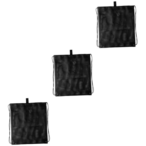 Rangement à cordon en maille noire x3 léger et pratique pour le voyage