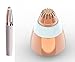 Eyebrow Hair Remover Replacement Heads Compatible for Finishing Flawless Facial Hair Removal Tool for Women Smooth, with Cleaning Brush, Rose Gold (RoseGold-2pcs)