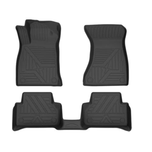 for Audi A4 Avant / S4 2018-2026 TPE Floor Mats & Trunk Mat, All Weather Boot Liners Backrest Heavy Duty Pad(3PCS for A4)