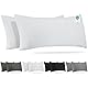 Barbons Kissenbezug 40x90 Weiss 2er Set – 165 g/m² Oeko-TEX Zertifiziert Kopfkissenbezug 100% Jersey Baumwolle weiche Kissenbezüge Kissenhülle mit Reißverschluss (40x90-Weiss)