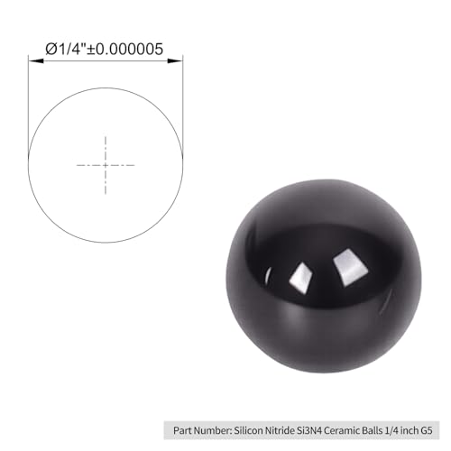 Bolas de nitruro de silicio de 1/4 para reparar rodamientos con desgaste 2