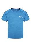 Mountain Warehouse Einfarbiges Feld-T-Shirt für Mädchen - Leichtes & bequemes Kinder-Shirt, Freizeitkleidung - Herbst-Winter-Wandern & Outdoor Kobalt Kinder 128 DE (7-8 Jahre)