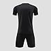 Boys Soccer Training Clothes Gradient Crewneck Short Sleeve T-Shirt and Shorts Kids Athletic Tracksuit Outfits for 4-13 Years