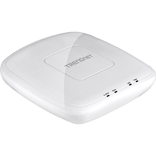 Image of TRENDnet AC1750 Dual Band PoE Access Point, TEW-825DAP, 1300Mbps WiFi-AC+ 450Mbps WiFi-N, Repeater Modes, Band Steering, IPv6, NDAA & TAA Compliant, Ceiling /Wall Mounting Plate, White
