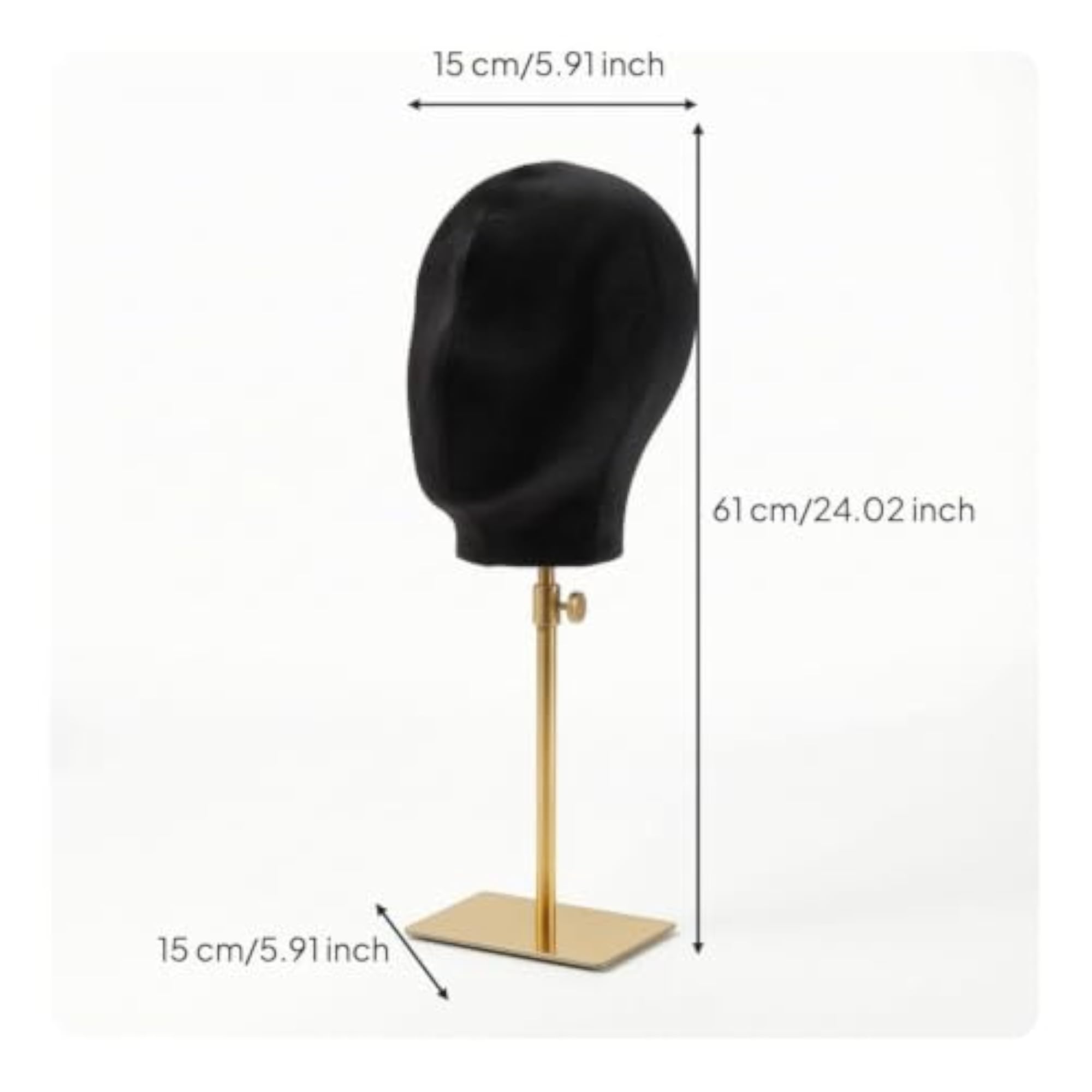 Adjustable Mannequin Head with Stand for Retailers