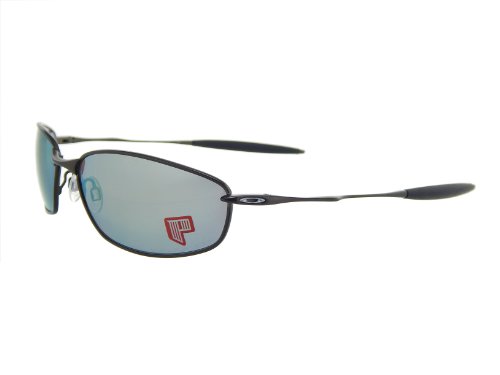 New Oakley Whisker 26-235 Lead/Emerald Iridium Polarized Sunglasses