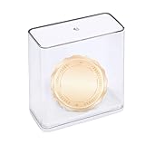 Caja de exhibición transparente | Organización compacta a prueba de polvo, ahorro de espacio, vitrina para el hogar, interior, estudio, sala de estar, estante, mesa, escuela, trofeo, exposición, pared