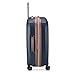 DELSEY PARIS Carrousel Hardside Expandable Luggage with Spinner Wheels, Navy, Checked-Medium 24 Inch