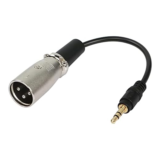 SinLoon 3.5mm to XLR Cable, Mini Jack 1/8 inch Male to XLR 3PIN Male Microphone Cord for Professional Sound Card, Power Amplifier, Mixer 15cm (3.5/3PIN)