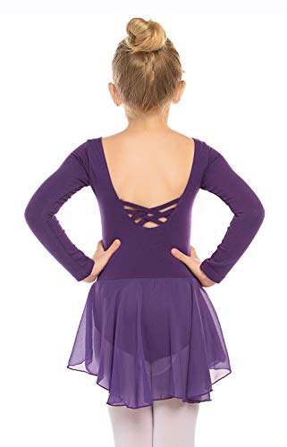 Image of Arshiner Kids Girls Classic Long Sleeve Leotard Dance Ballet Dress
