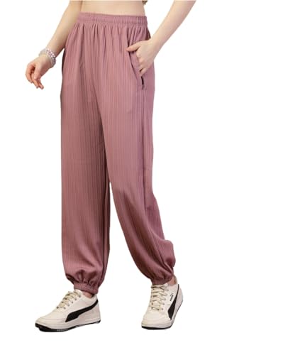 Image of UZARUS Women's Ultra-Soft Baggy Fit /Relaxed Fit Joggers with Side Pockets & Gripped Hem