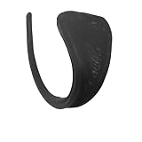 shengli Damen C-String Slip Sexy Mini Bikini Tanga selbst klebende trägerlose Panty Unsichtbarer Transparent String Mode Strandhöschen (One Sizi,Black)