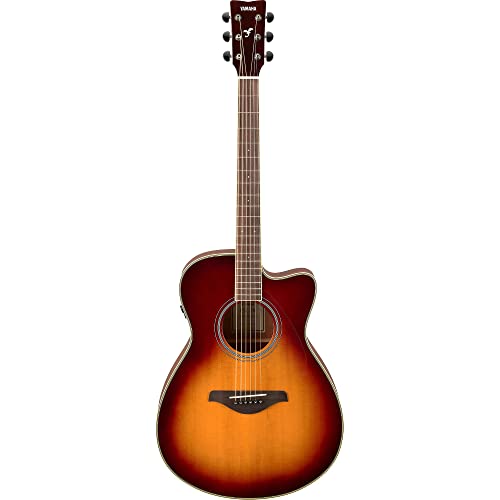Image of Yamaha FGC-TA Concert Cutaway Transacoustic Guitar w / Chorus and Reverb, Black | Concert-Cutaway Transacoustic with Built-in Chorus and Reverb, Solid Spruce Top, Mahogany Back and Sides, Rosewood Fretboard