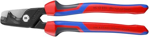 Knipex 95 12 225 StepCut XL cable shears, 9 in.
