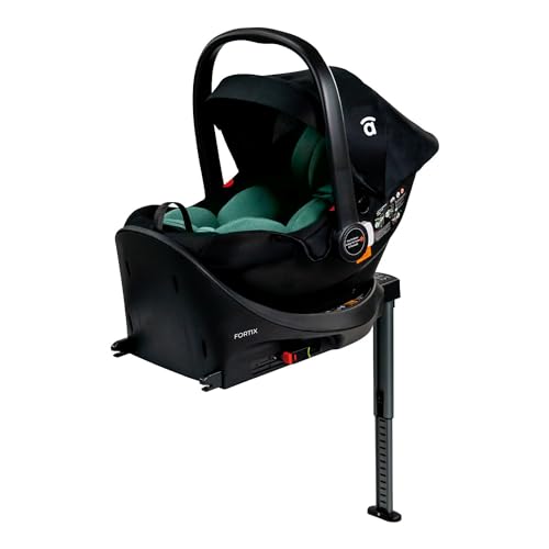 Asalvo FORTIX, Base ISOFIX, Sistema de Silla Coche, fácil instalación, cumple con el estándar i-Size, 87 cm, Base Isofix Fortix Negra
