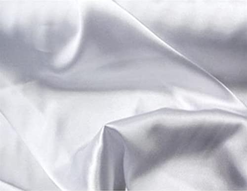 Premium Bridal Wedding Satin Charmeuse Fabric 60 Wide (White) 60 Yards