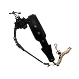 Gatuida Saxophongurt Schwarz Breiter Schulterriemen mit Polsterung Entlastend für Tenor Altsaxophon...