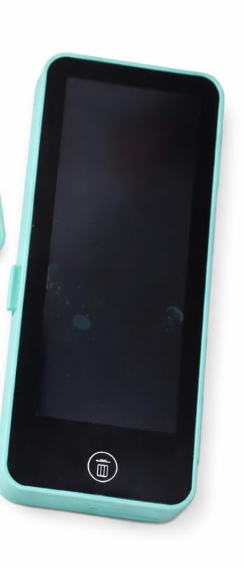 LCD Pencil case Electronics Drawing Tablet Storage case LCD Handwriting 2 in 1 Digital Slate Erase Button (Green)