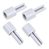 WSDMAVIS 4Pcs Mixer Potentiometer Lengthening Extension Shafts 6MM D Half Shaft Plastic Linear Taper Rotary Volume Control Easy Installation for Sound Equipment Enthusiasts(25MMX10MM)