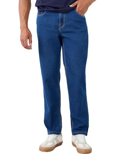 Image of Styli Men Regular Fit Mid-Rise Stretchable Jeans | Comfortable High Waist Trousers & Jeans for Men |Ideal for Casual, Office & Travel Wear